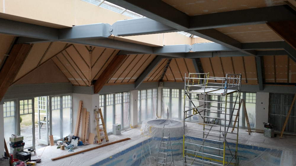 Guildford, Velká Británie, bazénový strop